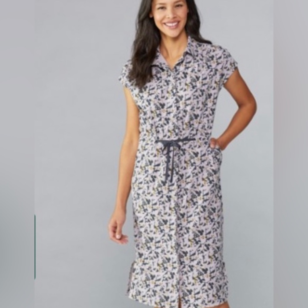 REI Sun Up Shirt Dress, Night Garden Lilac
